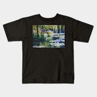 Willow & lilies, Giverny Kids T-Shirt